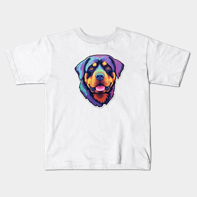 Robust Rottweiler - Canine Companion Design Kids T-Shirt by InTrendSick